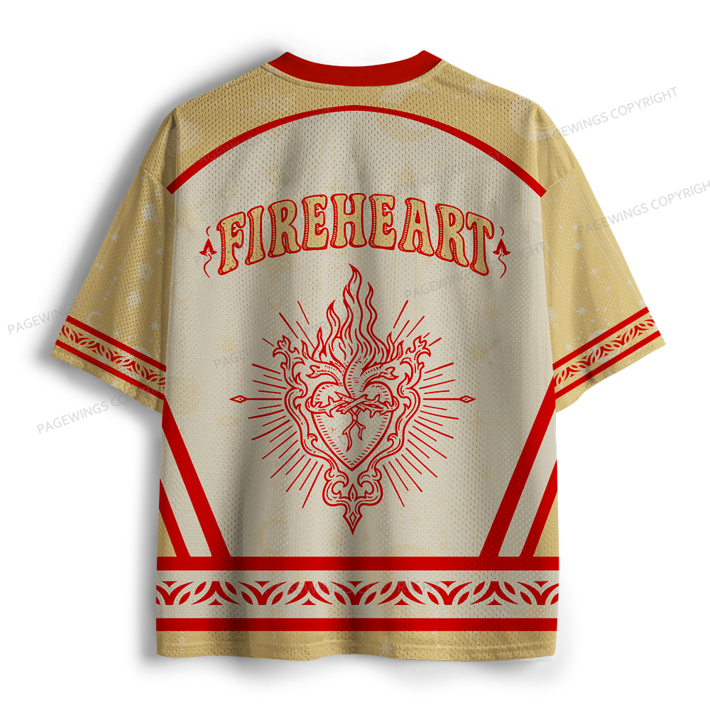 Pagewings Fireheart Unisex Mesh Jersey