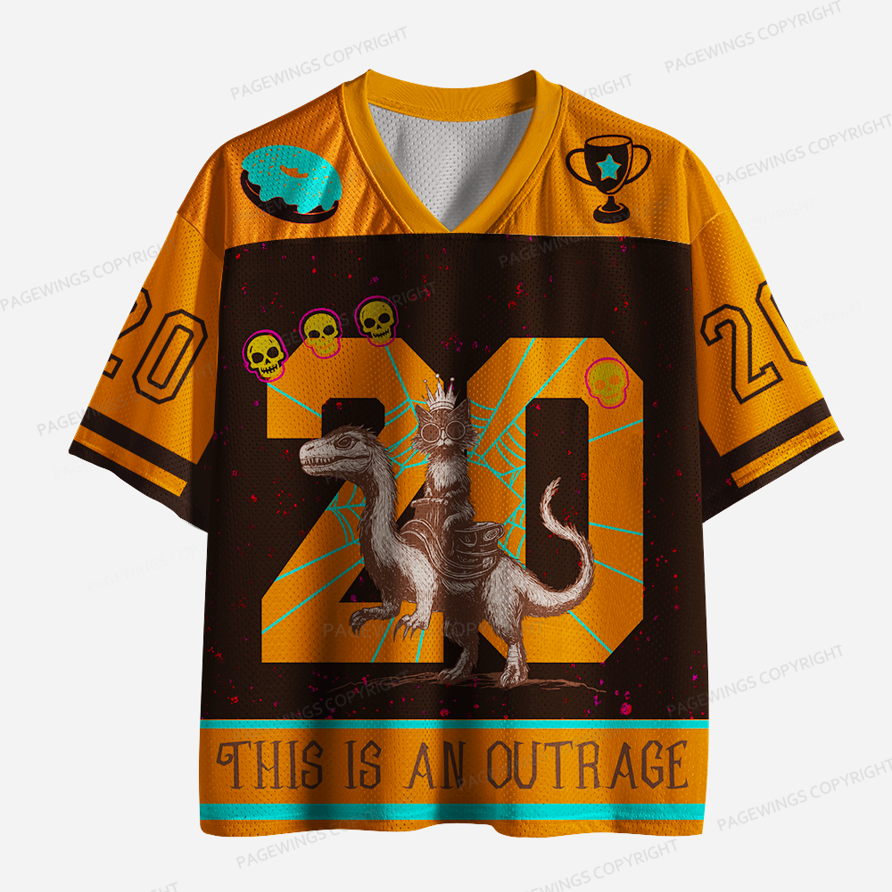 Pagewings This Is An Outrage Unisex Mesh Jersey