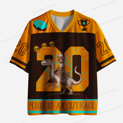 Pagewings This Is An Outrage Unisex Mesh Jersey