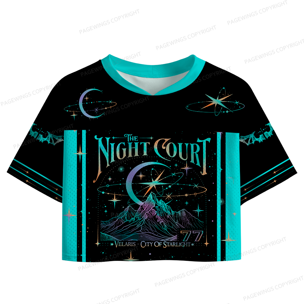 Pagewings The Night Court Women's Crop Mesh Jersey