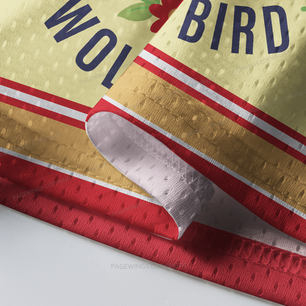 Pagewings Stupid Canadian Wolf Bird Unisex Mesh Jersey