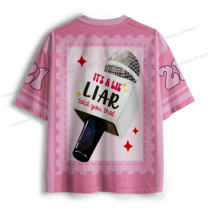 Pagewings It's A Lie Liar Told You That Unisex Mesh Jersey