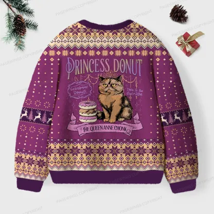 Pagewings The Queen Anne Chonk  Unisex Ugly Knit Sweatshirt