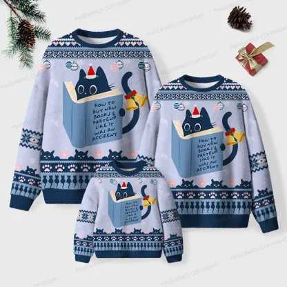 Pagewings How To Buy New Books Unisex Ugly Knit Sweatshirt