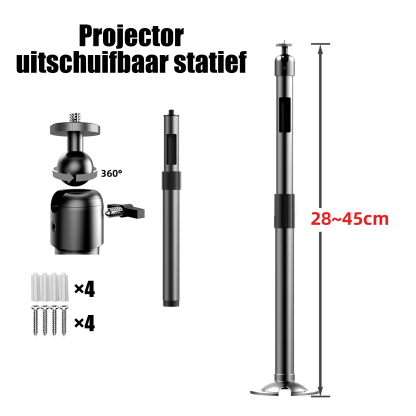 Telescopische standaard voor projector
