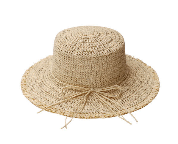 Wholesale casual anti uv sun wide brim woven adult outdoor beach bucket Women's straw hat supplier