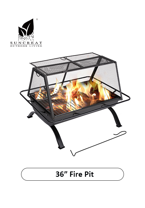 wood fire pit