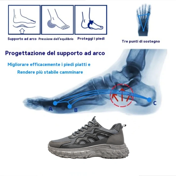 (⏰Nuovi arrivi scontati del 70% - solo oggi) Scarpe casual da uomo 👞Comode solette traspiranti, supporto per l'arco plantare✅ Vendita calda