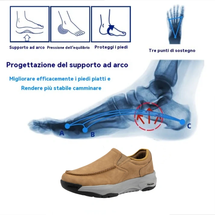 (⏰ 50% di sconto sul marchio, solo per oggi) TRONG CAVARY Scarpe ortopediche di lusso in pelle scamosciata morbide e confortevoli✅ Comode