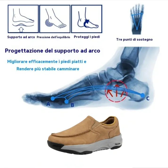 (⏰ 50% di sconto sul marchio, solo per oggi) TRONG CAVARY Scarpe ortopediche di lusso in pelle scamosciata morbide e confortevoli✅ Comode
