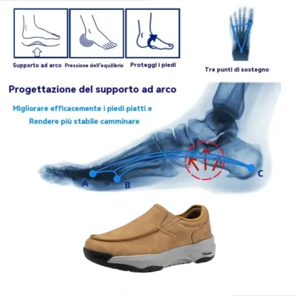 (⏰ 50% di sconto sul marchio, solo per oggi) TRONG CAVARY Scarpe ortopediche di lusso in pelle scamosciata morbide e confortevoli✅ Comode