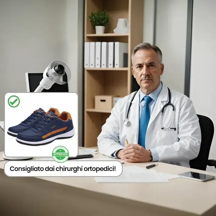 (⏰Sconto del 50% oggi, da non perdere🔥) Scarpe casual da uomo, comode ✅ Supporto plantare - design ergonomico