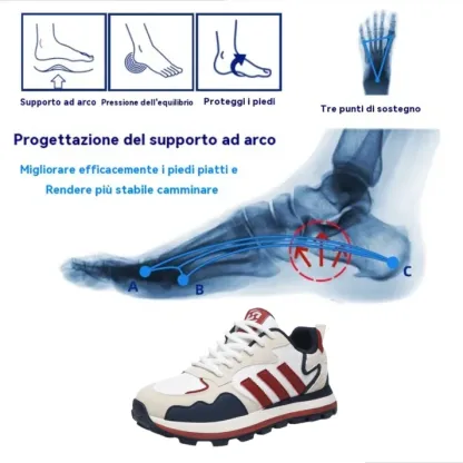 (🎉50% di sconto oggi - offerta a tempo limitato) Scarpe ortopediche ergonomiche cucite a mano da uomo 2025✅ Camminata confortevole, sollievo dal dolore👞