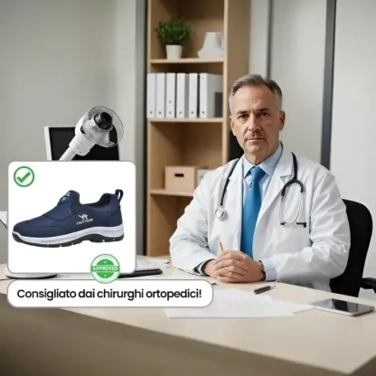 [Sconto a metà prezzo oggi - da non perdere] Scarpe casual da uomo dal design ergonomico - allevia efficacemente il dolore quando si cammina 👞Regola la posizione corretta del corpo umano