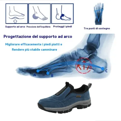 (🔥70% di sconto oggi - da non perdere) ⏰ - Scarpa ortopedica in pelle scamosciata di lusso morbida e confortevole (supporto - sollievo dal dolore al piede) Comoda per camminare