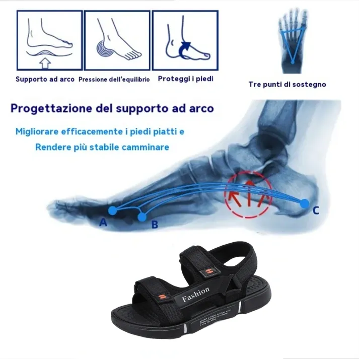 [🎁Oggi metà prezzo - non perdertelo] Sandali ortopedici dal design ergonomico - camminata senza dolore 👞 rendono la camminata più confortevole