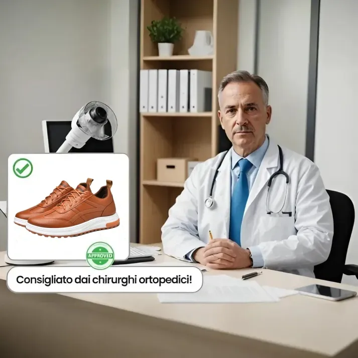 (🎉 Saldi di oggi 50% di sconto, non perderteli) Scarpe ortopediche da uomo dal design ergonomico ✅ Supporto dell'arco plantare: camminata comoda e senza dolore - cucita a mano