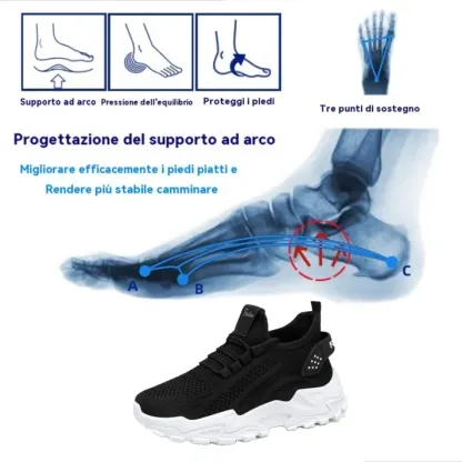 [🔥Offerta speciale di oggi: 50% di sconto - Non perderlo] Scarpe ortopediche da donna dal design ergonomico 👞Supporto dell'arco plantare ✅Camminata confortevole