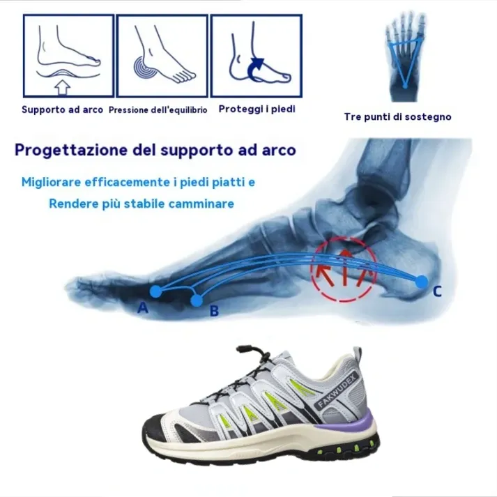 [🔥Oggi 50% di sconto - Non perdertelo] Scarpe da passeggio dal design ergonomico di marca francese 👞Cucite a mano - impermeabili e antiscivolo ✅ Supporto dell'arco plantare, camminata confortevole
