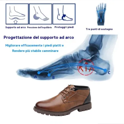 [⏰Sconto del 60% oggi - Finendo presto] Scarpe ortopediche da uomo in vera pelle - Pelle di alta qualità + cucite a mano 👞
