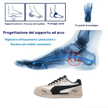 [Ultimo giorno di sconto del 50% - non perdertelo] 🔥 Scarpe da passeggio dal design ergonomico di marca 👞 Cucite a mano - traspiranti, impermeabili ✅ Supporto dell'arco plantare, camminata comoda