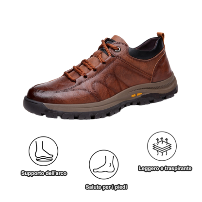 [Oggi a metà prezzo - Da non perdere] 🔥Le scarpe da passeggio in vera pelle più comode per stare in piedi e camminare: alleviano efficacemente il dolore quando si cammina👞Certificato da molti esperti ortopedici