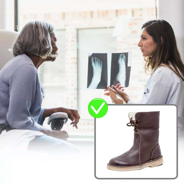 (🔥50% di sconto oggi - termina presto⏰) Stivali vintage in pelle di pecora morbidi e comodi con supporto per l'arco plantare - facilitano la camminata
