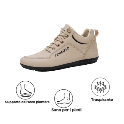 [Sconto a metà prezzo oggi - da non perdere] Scarpe casual da uomo dal design ergonomico - allevia efficacemente il dolore quando si cammina 👞Regola la posizione corretta del corpo umano