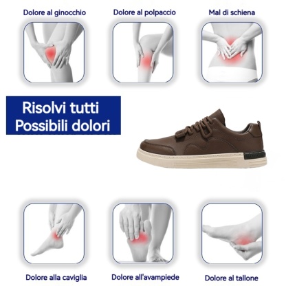 (🎉Saldi di primavera -50%, finiranno presto) - Scarpe ortopediche da uomo in pelle di vitello australiana 👞Cucite a mano - Comode per camminare ✅ Elimina il dolore in 7 giorni