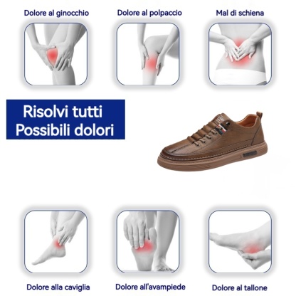 (🎉Sconto del 50% oggi, in scadenza a breve)🐂Scarpe ortopediche da uomo in autentica pelle di vitello australiana✅ Supporto dell'arco plantare: camminata comoda, sollievo dal dolore