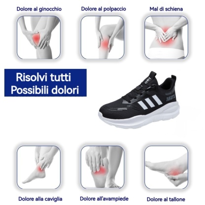 【🔥Sconto del 50% oggi - non lasciartelo sfuggire⏰】 Scarpe ortopediche di marca con design ergonomico✅Comode e traspiranti (supporto dell'arco plantare: camminata senza dolore)
