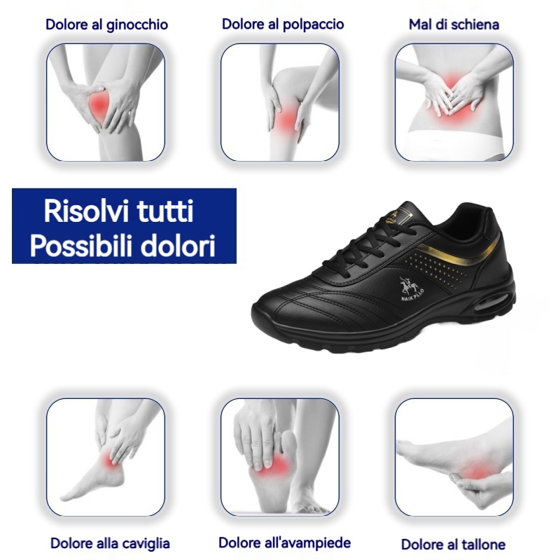 [⏰Oggi 50% di sconto - Non perdertelo] 🔥 Scarpe da passeggio dal design ergonomico 👞Cucite a mano - impermeabili e antiscivolo ✅ Supporto dell'arco plantare, camminata confortevole
