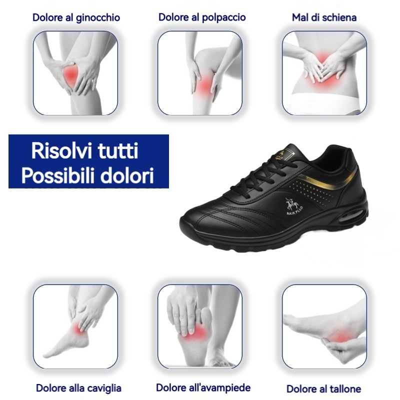 [⏰Oggi 50% di sconto - Non perdertelo] 🔥 Scarpe da passeggio dal design ergonomico 👞Cucite a mano - impermeabili e antiscivolo ✅ Supporto dell'arco plantare, camminata confortevole