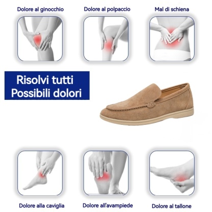 (⏰Ultimo giorno di sconto del 50% - non perdertelo!)🔥 Le stesse scarpe casual ergonomiche di Beckham👞 Cucite a mano✅ Supporto dell'arco plantare, camminata comoda