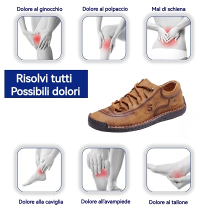 (🎉Ultimo giorno di sconto del 50%, non perdertelo) 🐂 Scarpe ortopediche in pelle bovina australiana 👞Cucite a mano - traspiranti, impermeabili ✅Supporto dell'arco plantare - camminata confortevole