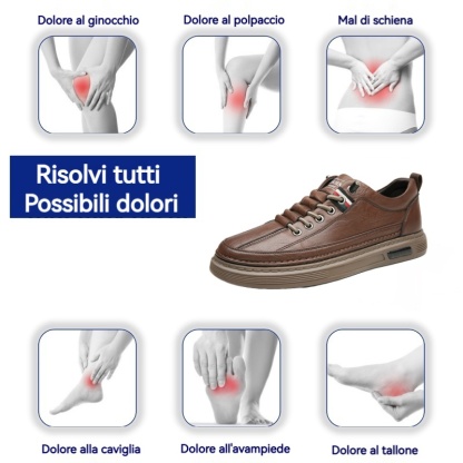 (🎉Ultimo giorno di sconto del 50%, non perdertelo) 🐂 Scarpe ortopediche da uomo in pelle di vitello australiana 👞Cucite a mano - traspiranti, impermeabili ✅Supporto dell'arco plantare: camminata confortevole