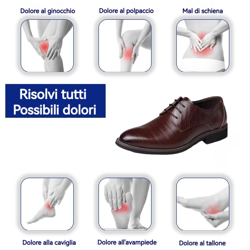 (🎉Sconto del 50% oggi - offerta a tempo limitato) Nuove scarpe in pelle da uomo 2025👞Supporto dell'arco plantare, camminata confortevole (✅Efficacia: allevia il dolore ai piedi)