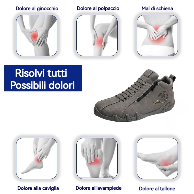 (🔥50% di sconto oggi, solo oggi⏰) Scarpe ortopediche da uomo in pelle di vitello australiana👞Supporto dell'arco plantare✅Allevia il dolore ai piedi