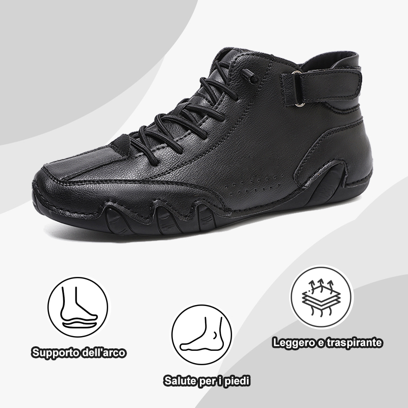 Per un periodo limitato, con uno sconto del 50%, le scarpe ortopediche in pelle alleviano il dolore ai piedi e riducono la pressione del peso sulle articolazioni del piede