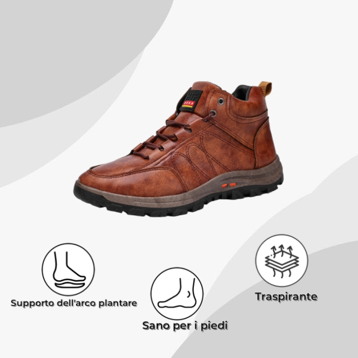 【⏰Sconto del 50% oggi - da non perdere】 Scarpe ortopediche dal design ergonomico - pelle di alta qualità + cuciture a mano 👞
