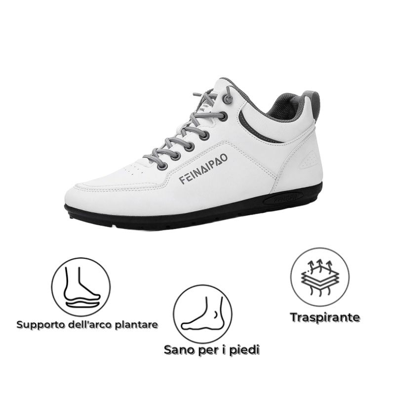 [Sconto a metà prezzo oggi - da non perdere] Scarpe casual da uomo dal design ergonomico - allevia efficacemente il dolore quando si cammina 👞Regola la posizione corretta del corpo umano