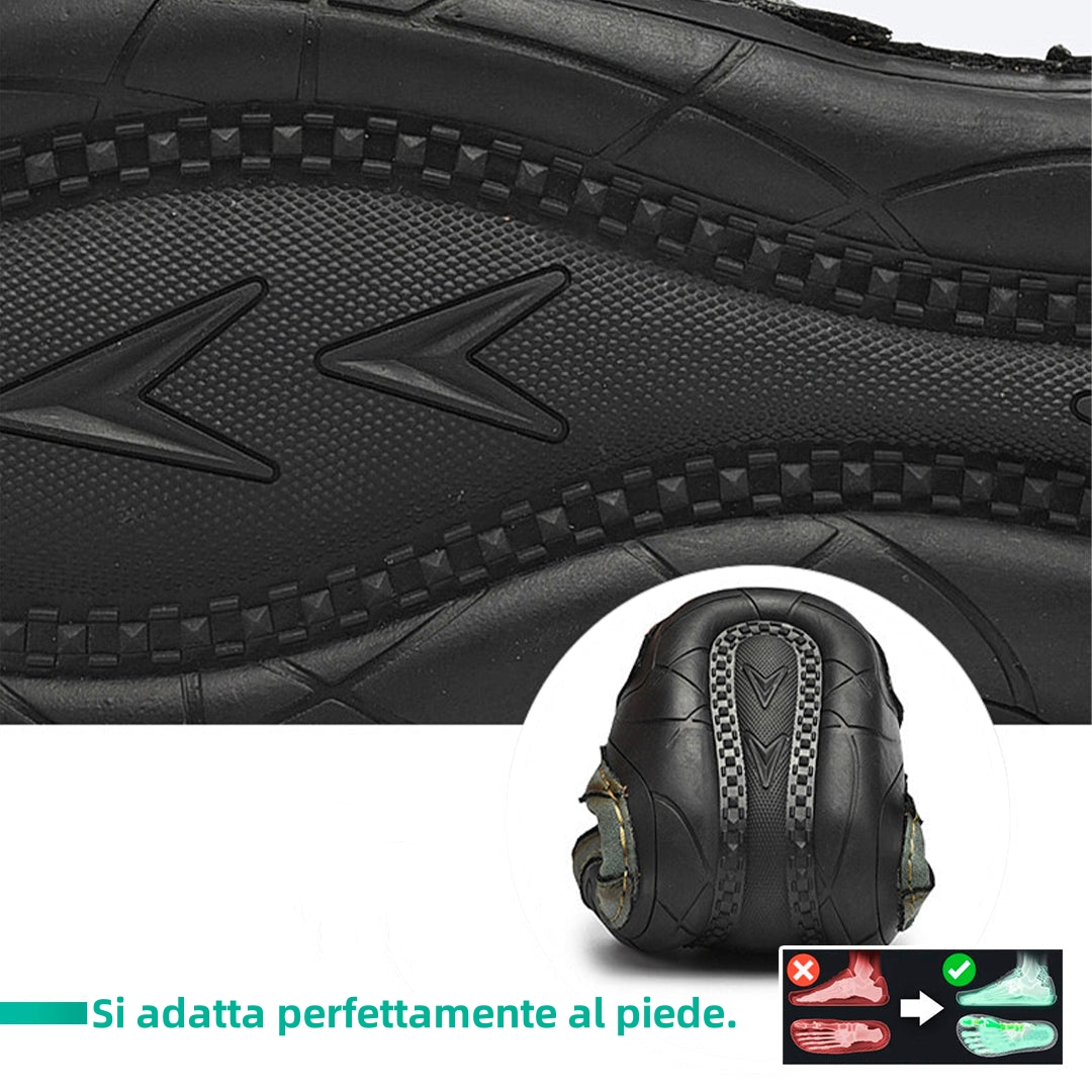 【⏰Sconto del 50% oggi - da non perdere】 Scarpe ortopediche dal design ergonomico - pelle di alta qualità + lana selezionata