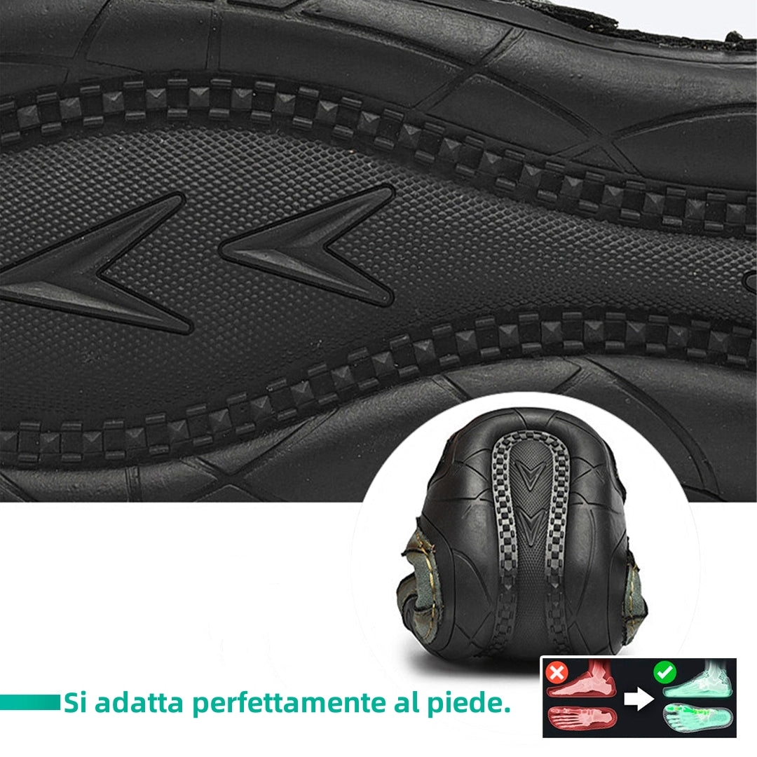 【⏰Sconto del 50% oggi - da non perdere】 Scarpe ortopediche dal design ergonomico - pelle di alta qualità + lana selezionata