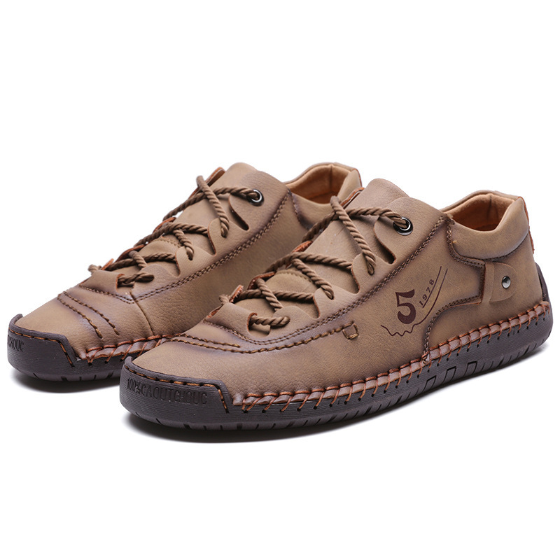 (🎉Ultimo giorno di sconto del 50%, non perdertelo) 🐂 Scarpe ortopediche da uomo in pelle di vitello australiana 👞Cucite a mano - traspiranti, impermeabili ✅Supporto dell'arco plantare: camminata confortevole