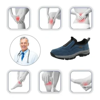 (🔥70% di sconto oggi - da non perdere) ⏰ - Scarpe ortopediche in pelle scamosciata di lusso morbide e confortevoli (supporto - sollievo dal dolore del piede)