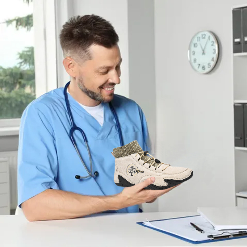 【⏰Sconto del 50% oggi - da non perdere】 Scarpe ortopediche dal design ergonomico - pelle di alta qualità + lana selezionata