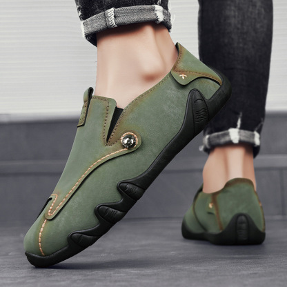 (🎉Oggi sconto del 50%, in scadenza a breve) 🐂 Scarpe ortopediche in pelle di vitello australiana 👞Cucite a mano, impermeabili e antiscivolo ✅ Supporto dell'arco plantare - camminata confortevole