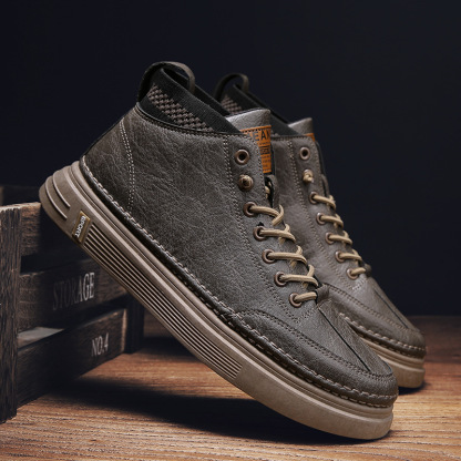 (🎉 Saldi primaverili 50% di sconto, finiranno presto) - Scarpe ortopediche da uomo realizzate in pelle di vitello australiana ✅ Soletta in memory foam ecologica: comfort di camminata, elimina il dolore in 7 giorni