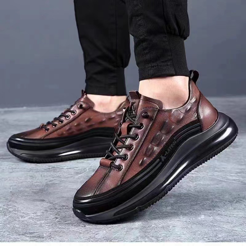 🔥 (50% di sconto oggi, finirà presto) Scarpe da passeggio da uomo in vera pelle, comode ✅ Supporto per l'arco plantare