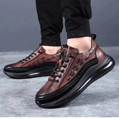 🔥 (50% di sconto oggi, finirà presto) Scarpe da passeggio da uomo in vera pelle, comode ✅ Supporto per l'arco plantare